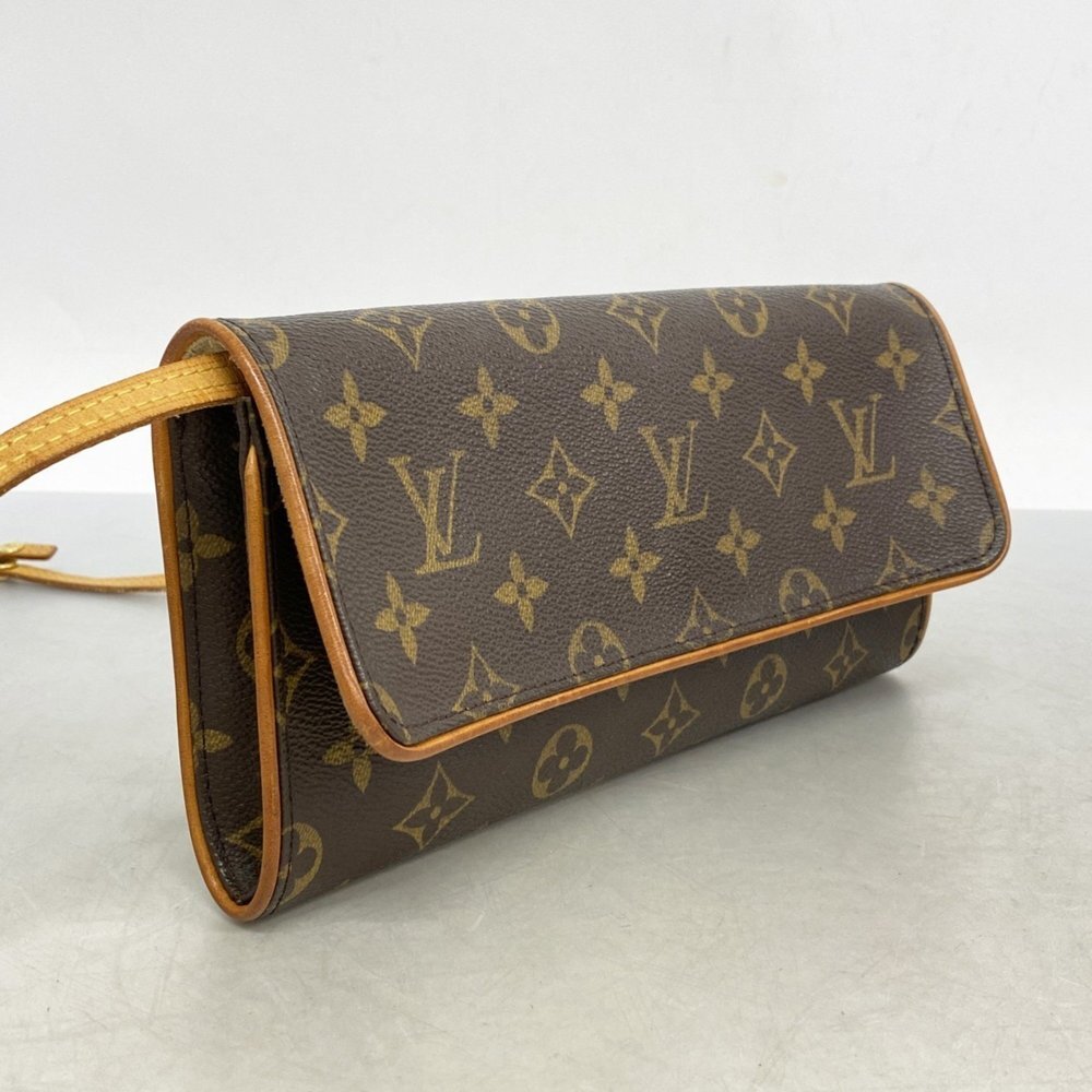 LOUIS VUITTON Authentic Brown Monogram Pochette S… - image 2
